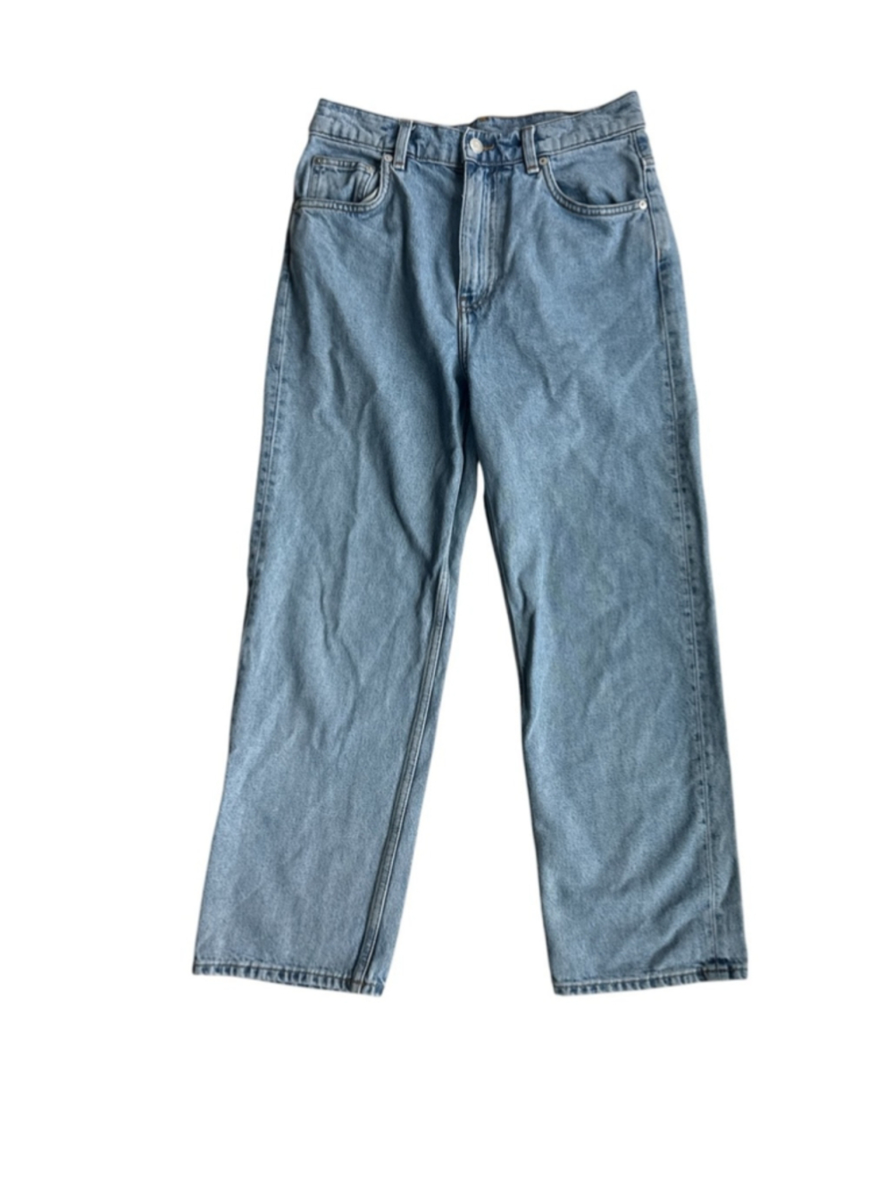Arket Classic Light Blue Straight-Leg Cropped Women's Jeans VGUC Size US29